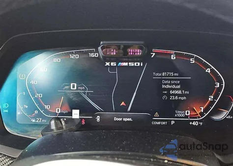 2020 BMW X6 M50I z USA, uszkodzony, nr VIN 5UXCY8C03LLE40301